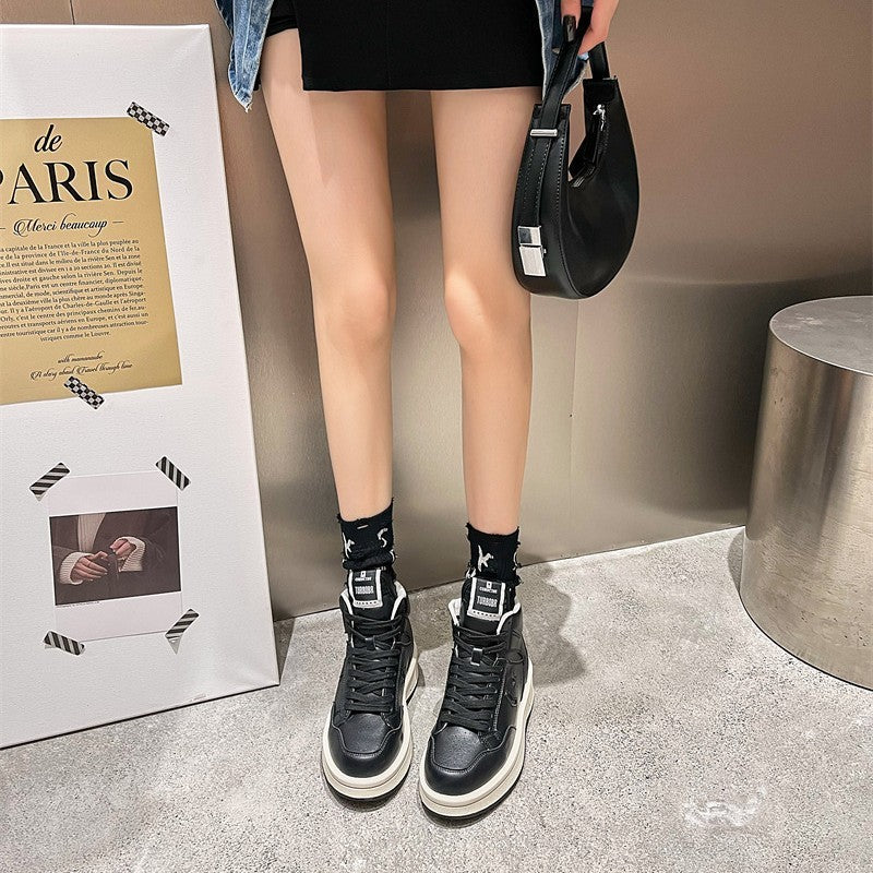 Women's Increasing Insole Spring Thick Bottom White Super Women's Shoes