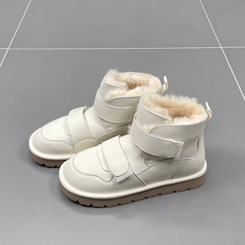 Wool Extra Thick Female Winter Velcro Boots