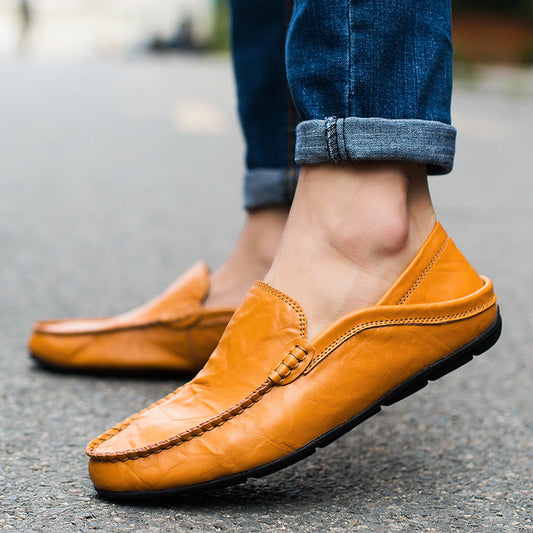 Men's Tods Genuine Cowhide British Soft Bottom Casual Shoes