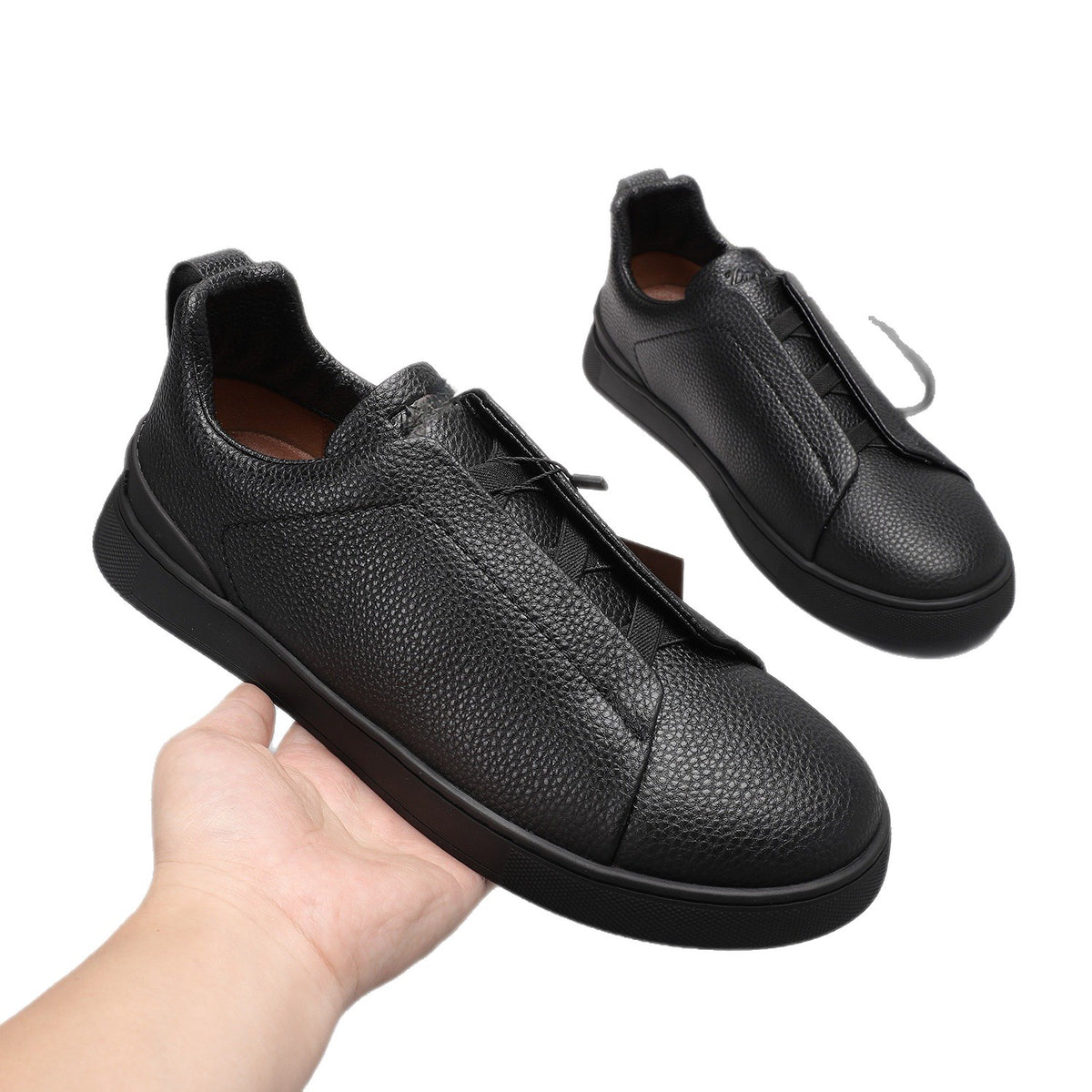 Men's Cowhide Board Lightweight Low Top Breathable Versatile Men's Shoes