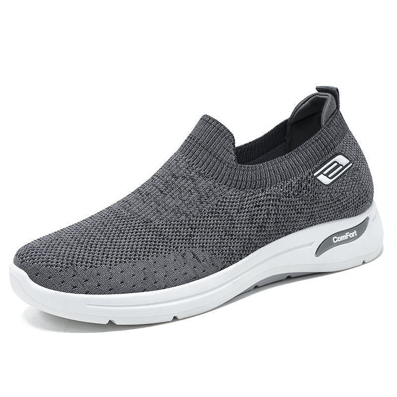 Men's Spring Breathable Mesh Surface Flying Woven Casual Shoes
