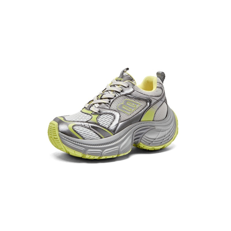 Women's Dad Summer Mesh Breathable Retro Lightweight Height Sneakers