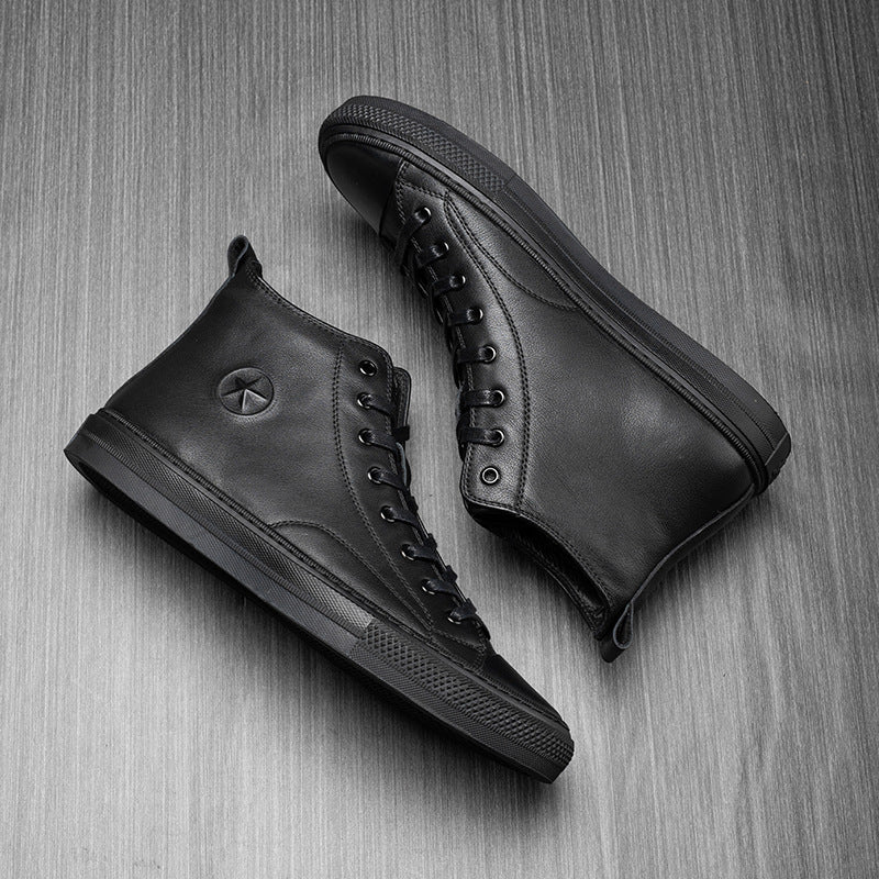 Men's Beautiful Winter Genuine Thin Board Boots