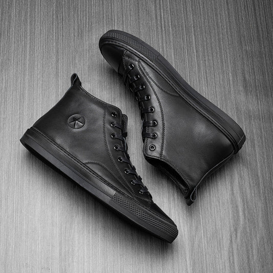 Men's Beautiful Winter Genuine Thin Board Boots
