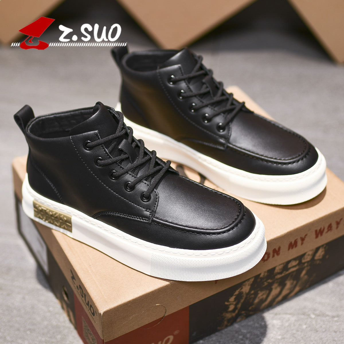 Men's Fashion Breathable Retro Versatile Male Martin Casual Shoes