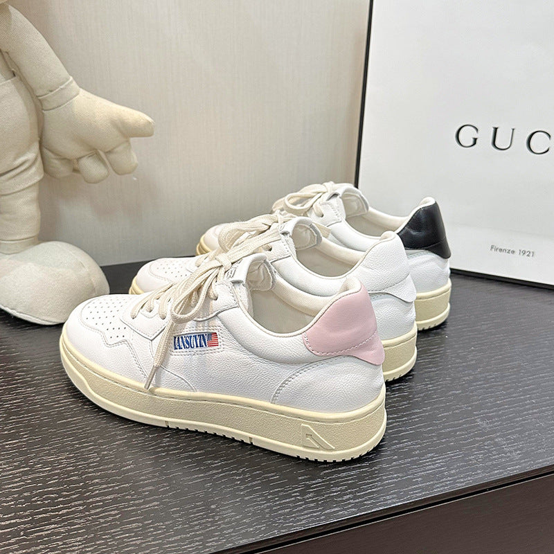 Women's Spring Korean Style Show Feet Little Retro Inner Casual Shoes