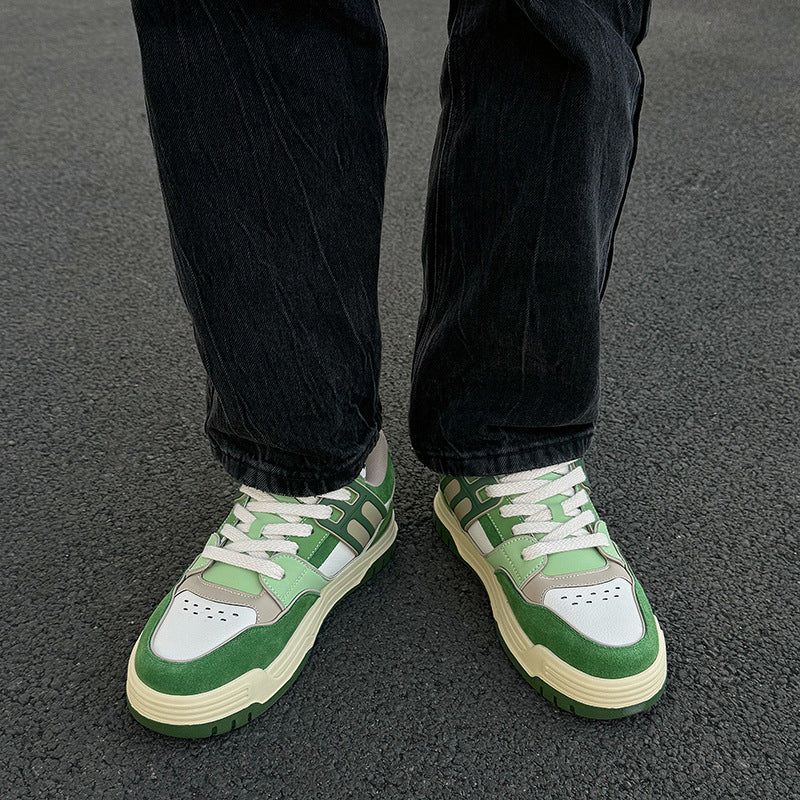 Board Four Trendy High-grade Green Niche Sneakers