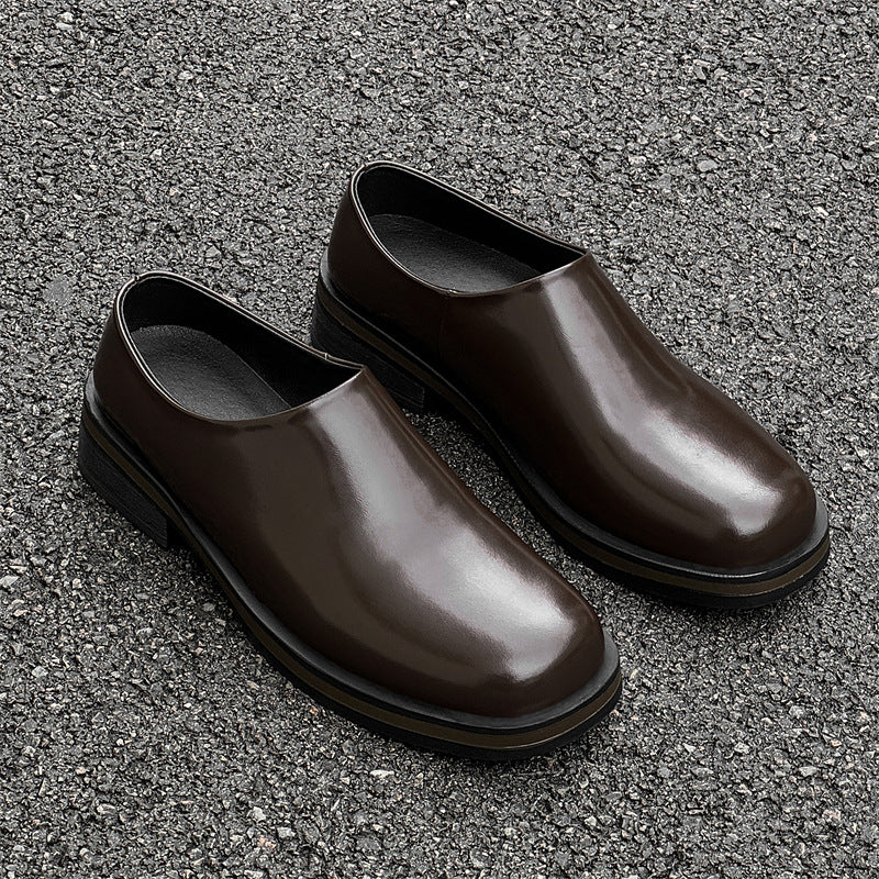 Men's Fashion Slip-on Retro Business Trendy Lazy Leather Shoes