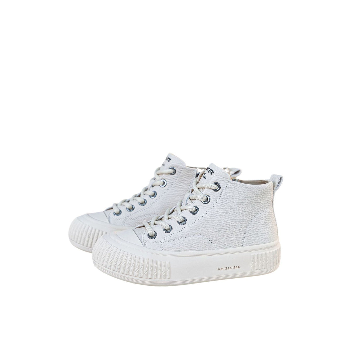 Women's Cowhide Platform Four Biscuit Shape Comfortable Women's Casual Shoes