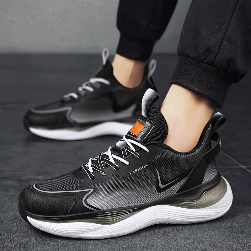 Men's Mesh Breathable Running Popcorn Soft Bottom Sneakers