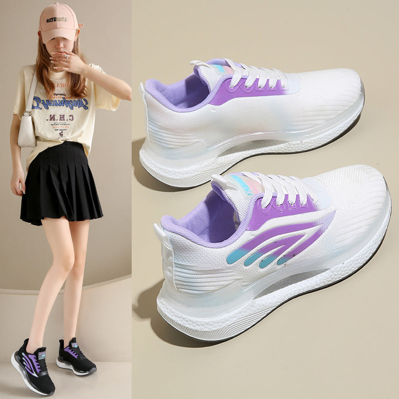 Women's Spring Female Fly Woven Mesh Travel Casual Shoes