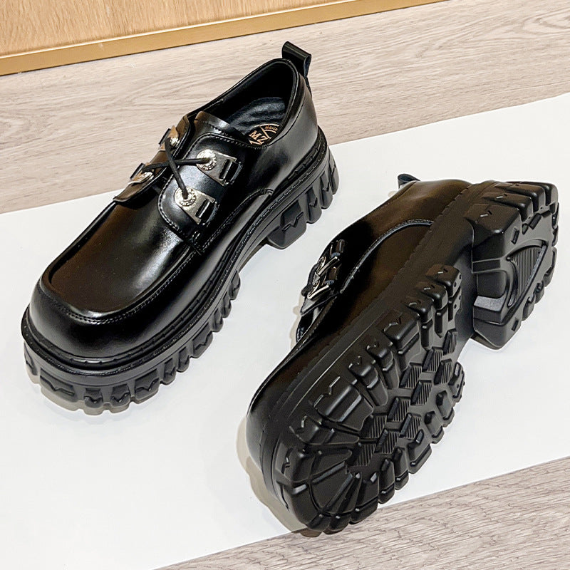 Women's Foot Beauty Power Genuine Platform Lace Leather Shoes