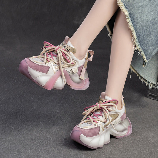 Women's Summer Breathable Mesh Front Dad Design Casual Shoes