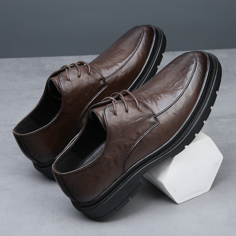 Men's Genuine Breathable Business Formal Wear Versatile Leather Shoes