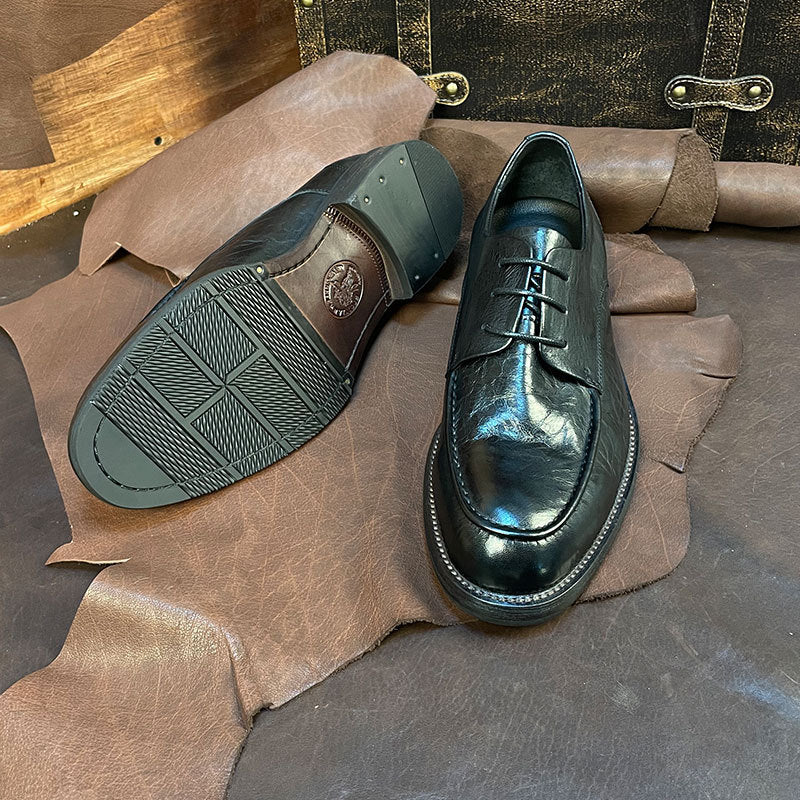 Men's First Layer Wild Spring Fashion Breathable Leather Shoes