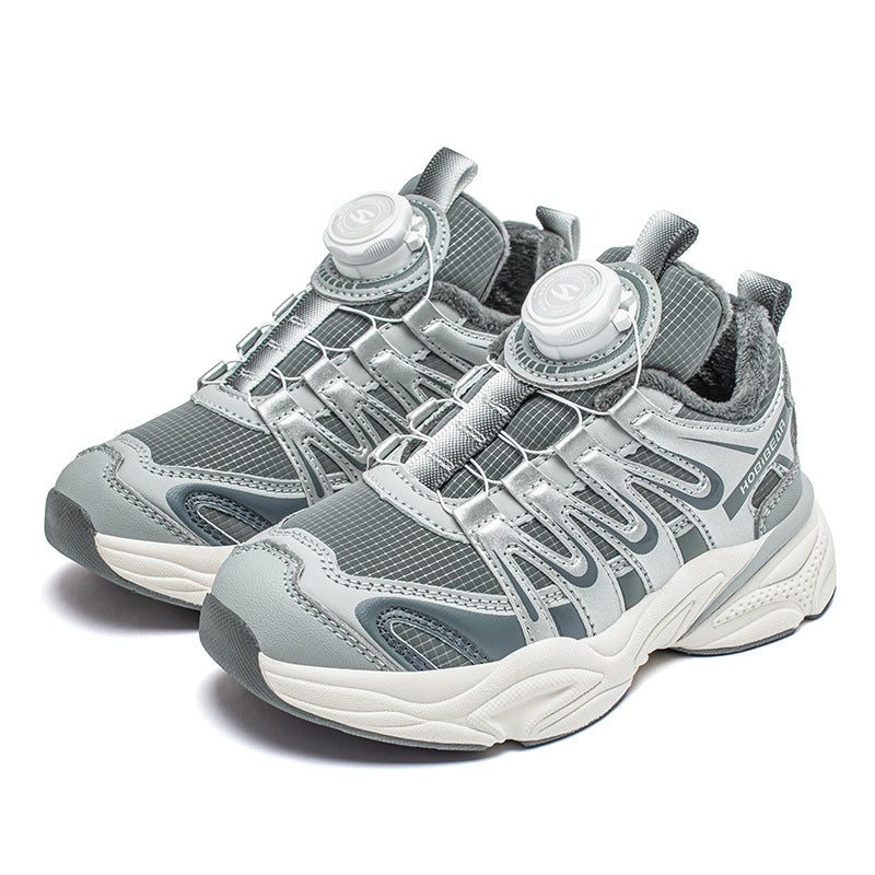 Winter Rotating Buckle Dad Thin Veet Casual Shoes