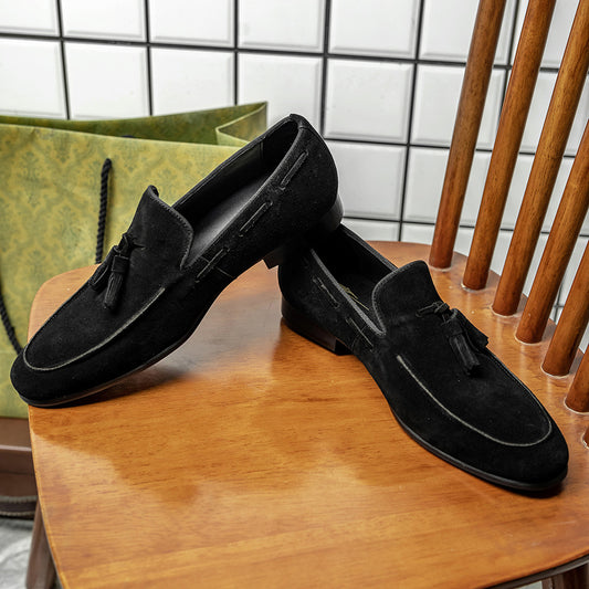 Men's One Also Price Business British Suede Loafers