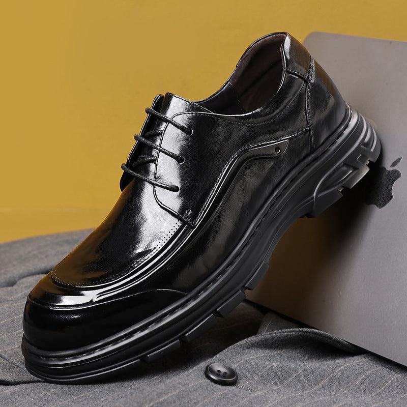 Men's First Layer Cowhide British Style Genuine Men's Shoes