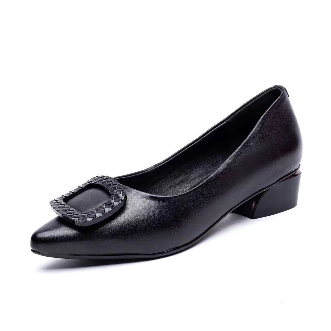 Women's & Men's Genuine Pumps Low-cut Stilettos Versatile Mom Spring Men's Shoes