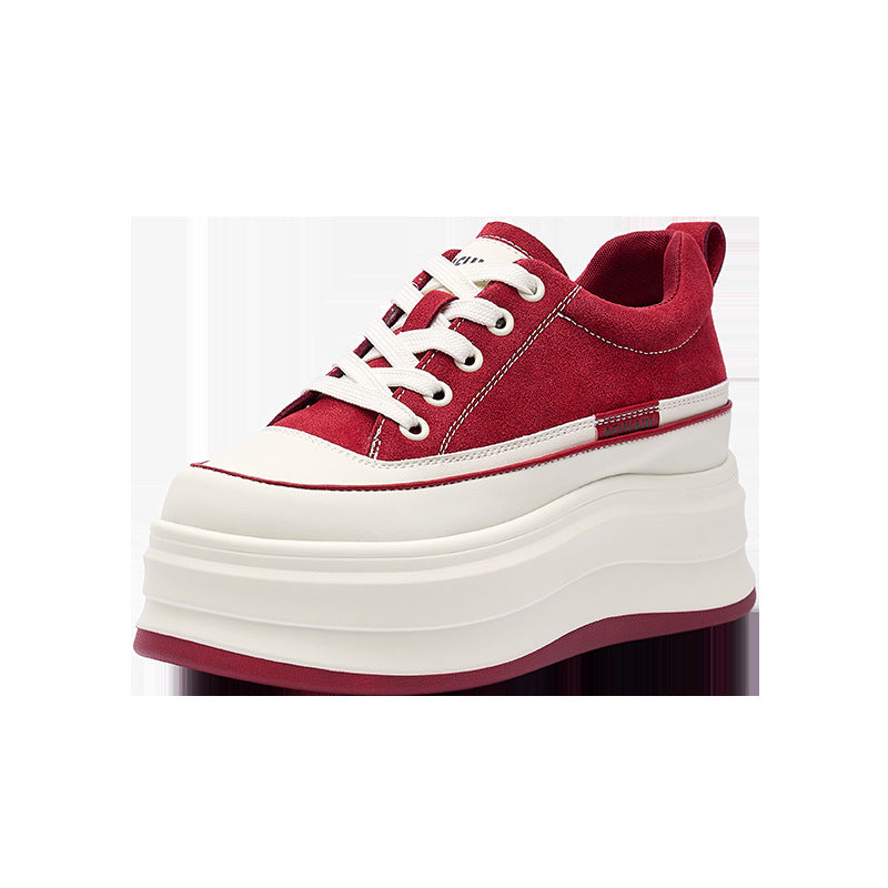 Women's Heightened Easy Wear Flat Korean Versatile Height Women's Casual Shoes