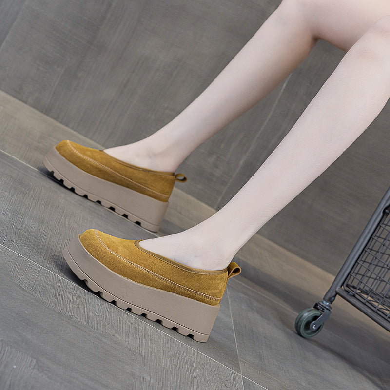 Women's Big Head Ugly Cute Fashion Round Thick Bottom Women's Casual Shoes