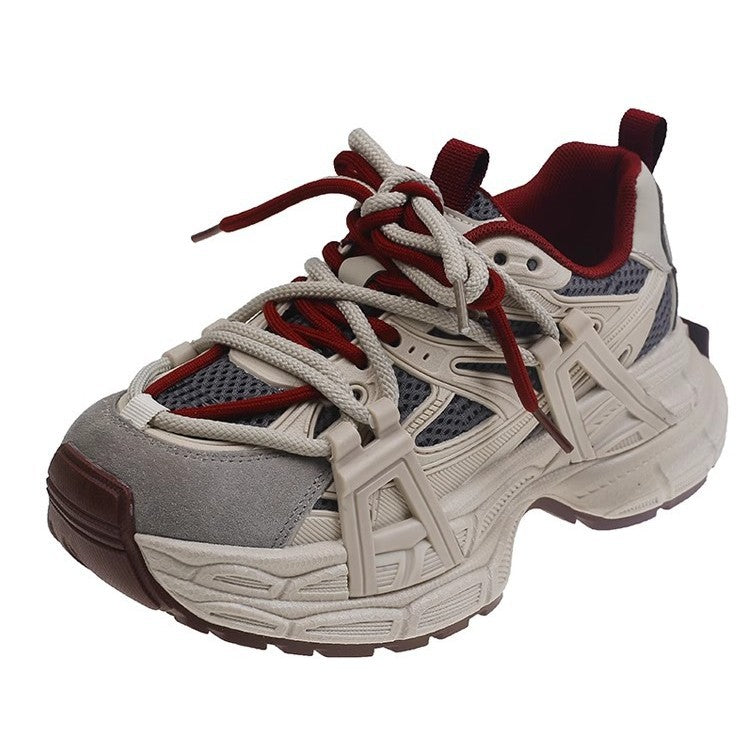 Women's Genuine Platform Dad Spring Show Feet Small Sneakers