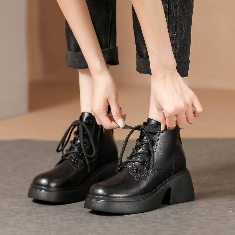 Version Black Short Super High Martin Boots