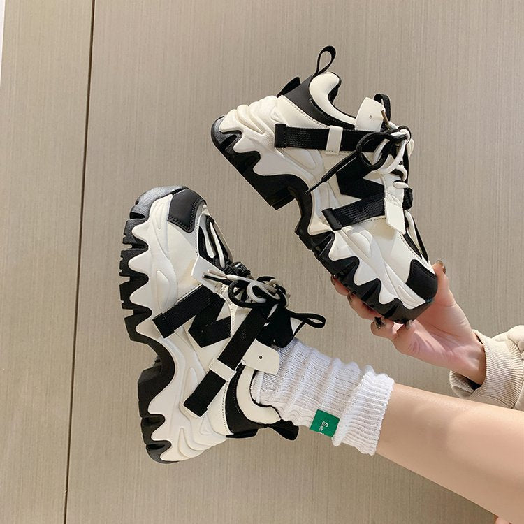 Women's Platform Dad Spring Sports Height Increasing Loafers