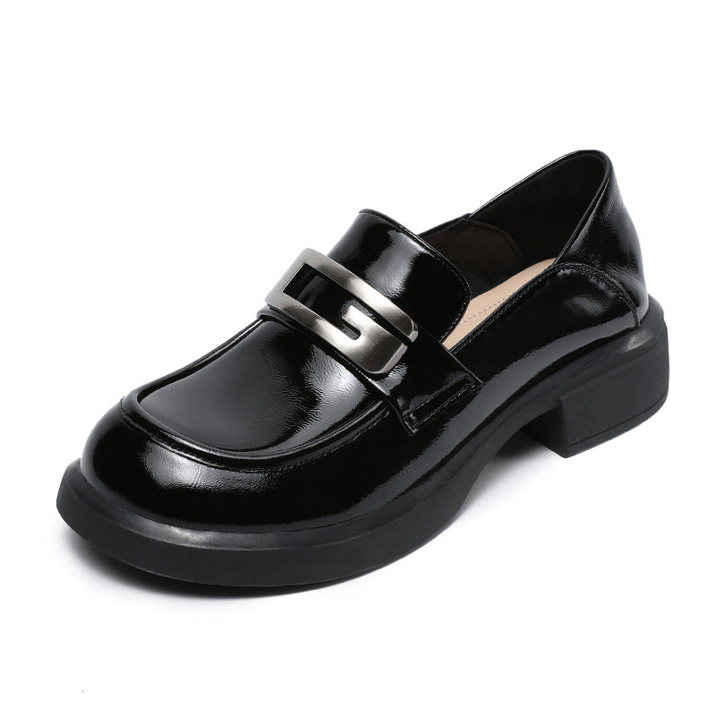 Authentic Spring British Style Chunky Platform Loafers