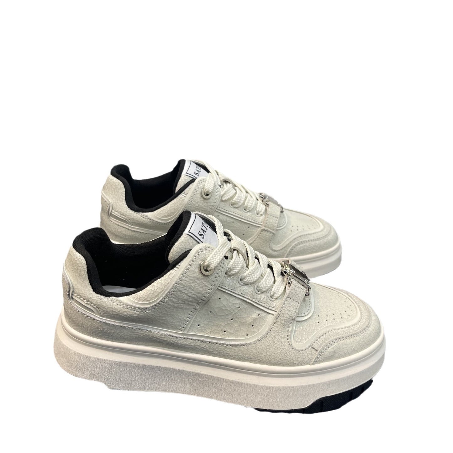 Women's Retro Spring Versatile Cracked Genuine Thick Casual Shoes