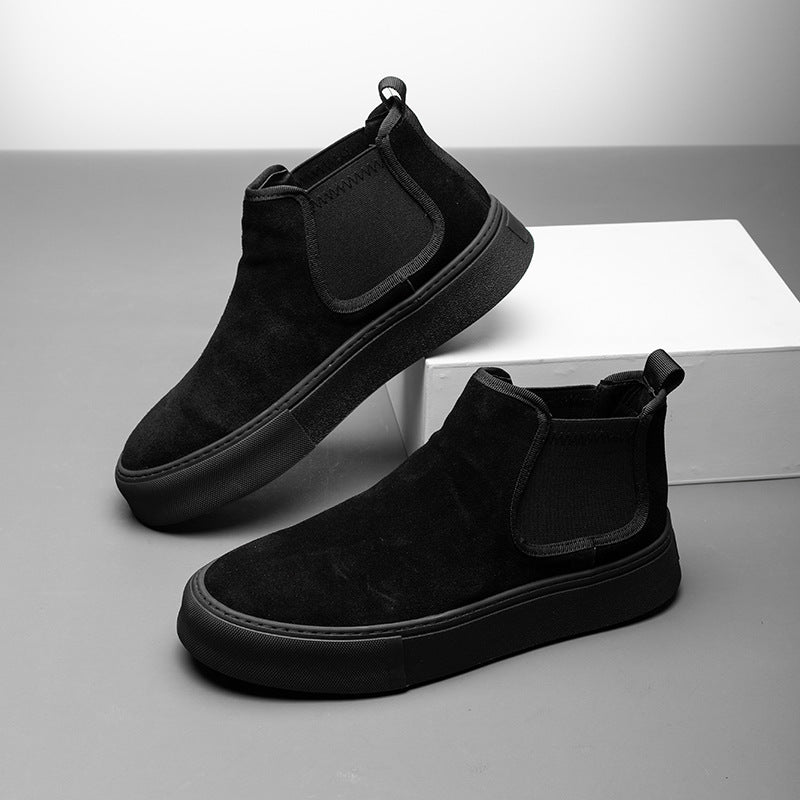 Men's Winter Fleece-lined Warm Thick-soled Martin Boots