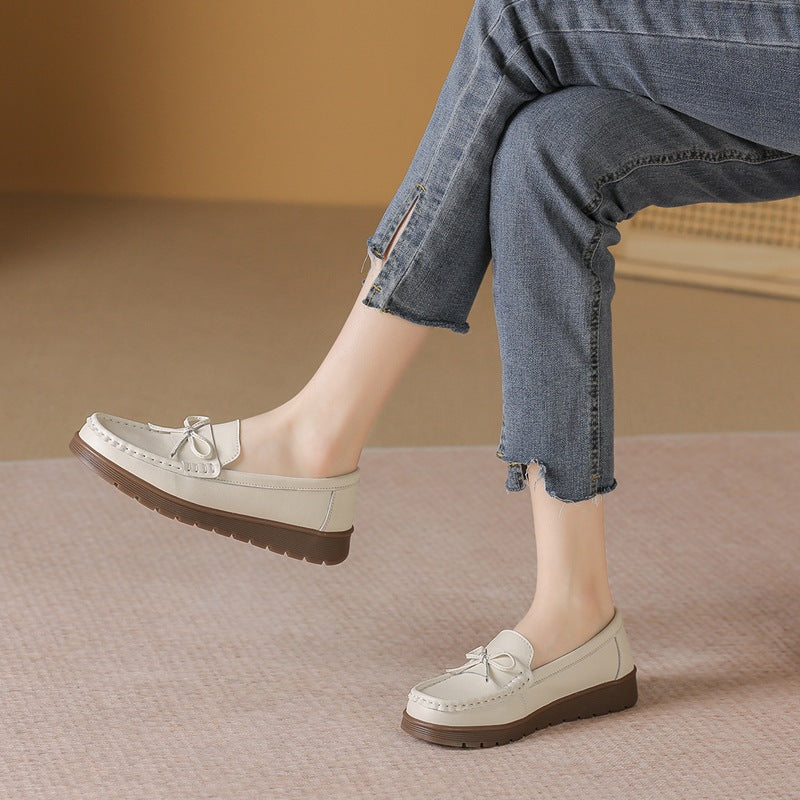 Women's Platform British Style Soft Sole Not Loafers