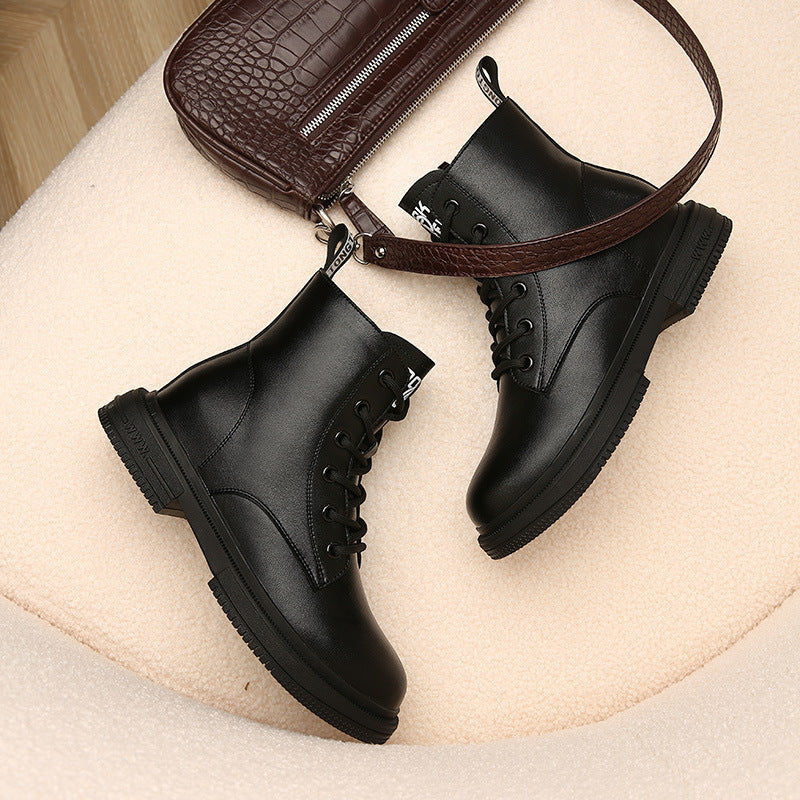 Women's Fashion Trendy Martin Color Short Korean Boots