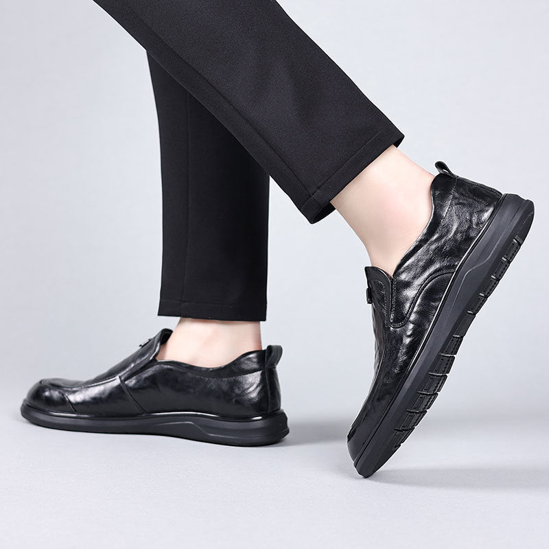 Men's Top Layer Cowhide Autumn Business Leisure Leather Shoes