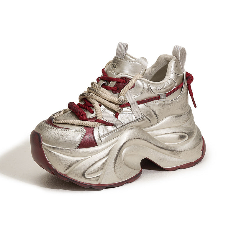 Women's & Men's Increasing Insole Dad Spring Versatile Platform Men's Shoes