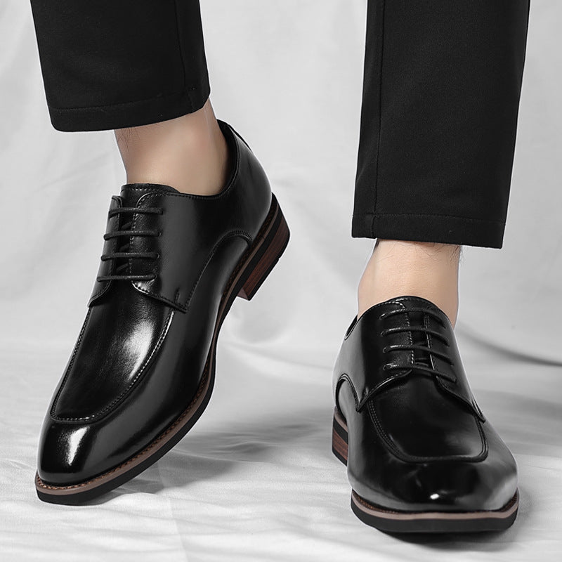 Men's Plus Size Breathable Leisure Trendy Fashion Joker Men's Business Leather Shoes