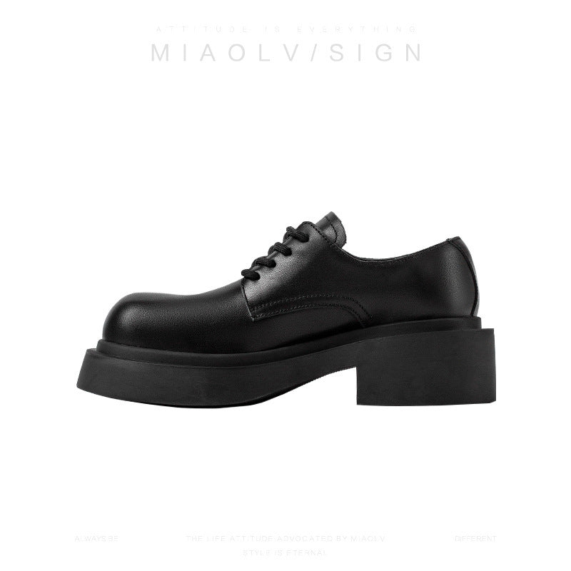 Women's Nara High School Winter Retro Thick-soled Loafers