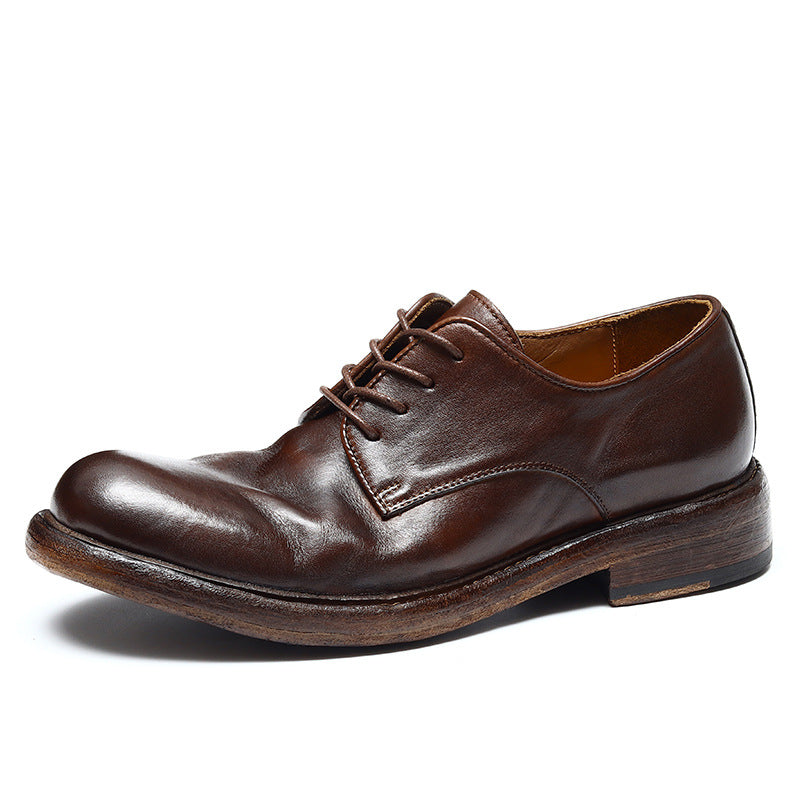 Men's Business Genuine Washed-out Vintage Distressed Sole Leather Shoes