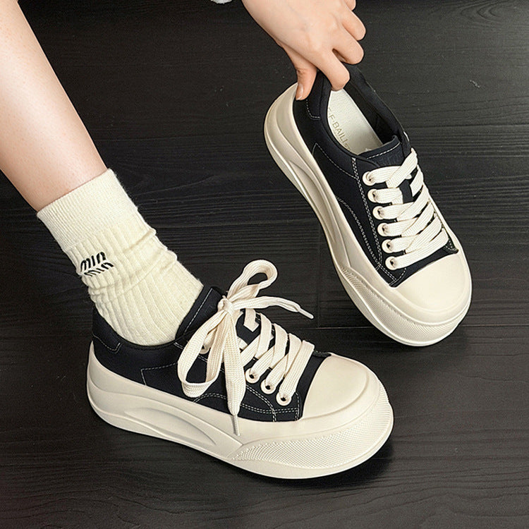 Women's Super Light White Fleece Platform Flat Men's Shoes
