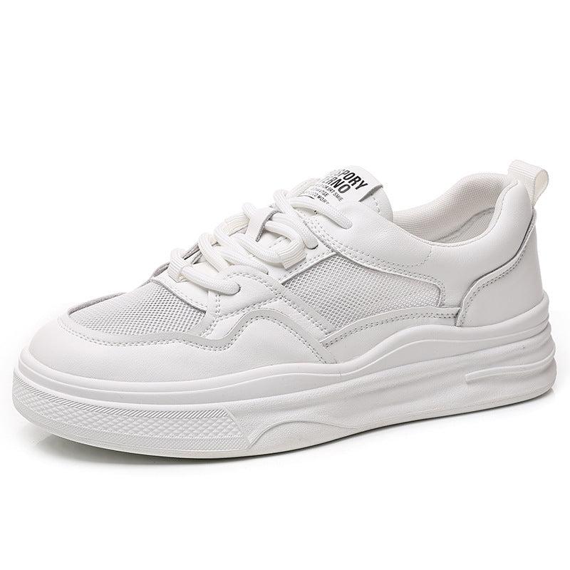 Women's Hollow Out White Breathable Lightweight Flat Casual Shoes