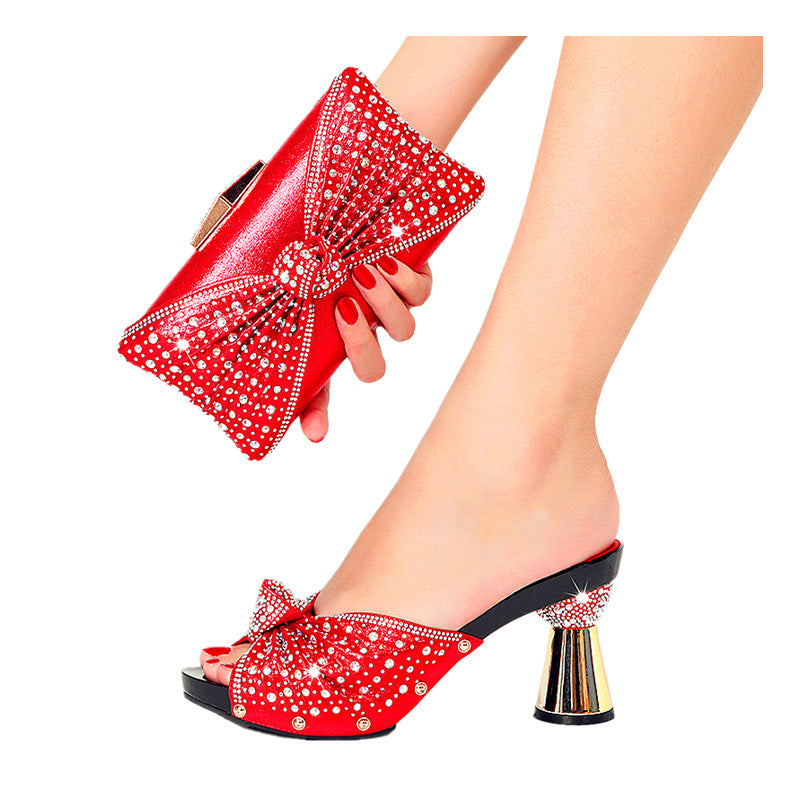 Style Nigeria Crystal Rhinestone Party Banquet Heels