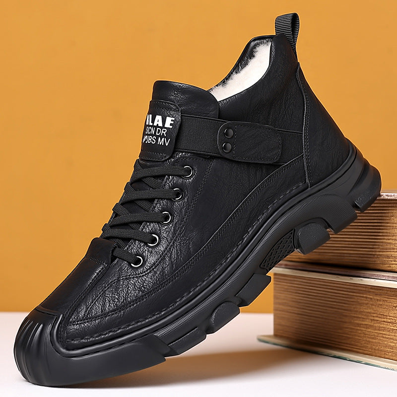 Men's Cotton Winter Fleece-lined Thickened Real Trend Men's Shoes