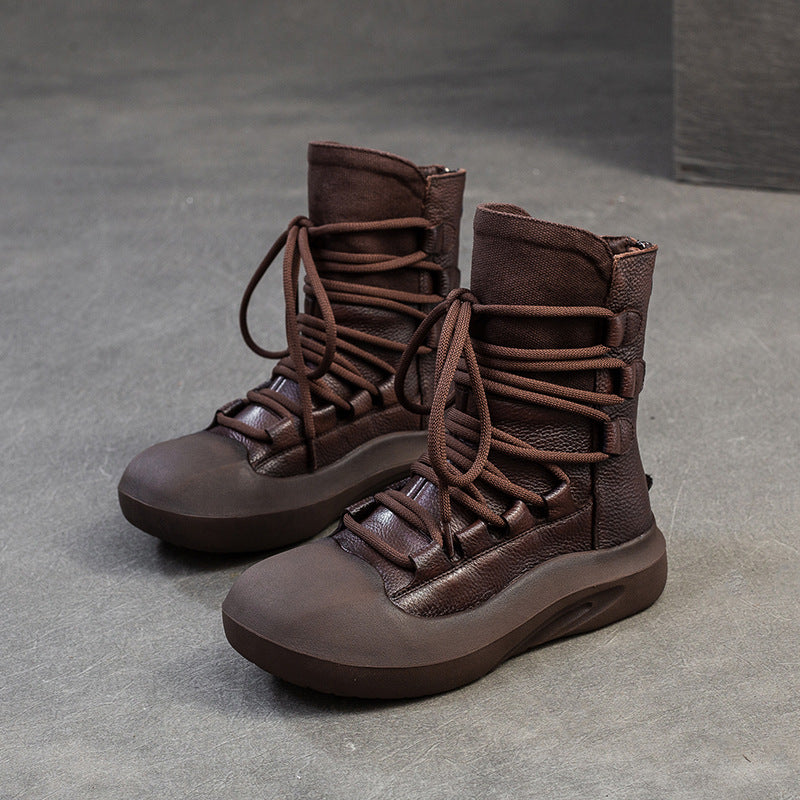 Women's & Men's Winter Retro Platform British Martin Design Boots