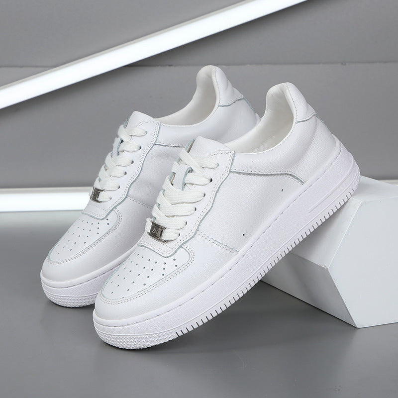 Women's & Men's Air Force Couple Cowhide Low-cut Genuine Men's Board Shoes