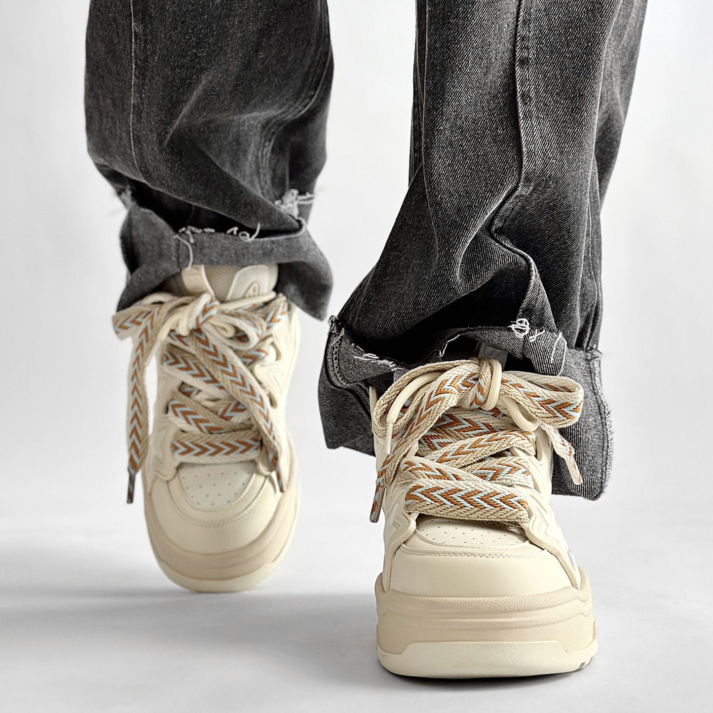 Women's & Men's Bread National Fashion Couple Increased Platform Sneakers