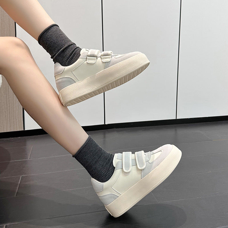 Women's Spring Small Velcro German Training Sports Platform Casual Shoes