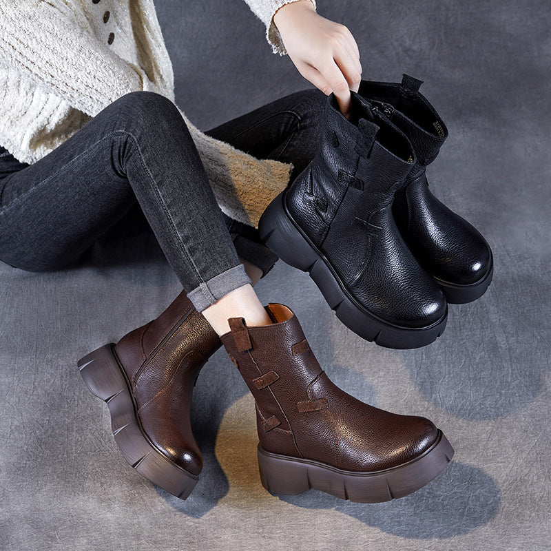 Women's For Genuine Fashion Knight Platform Beggar Boots