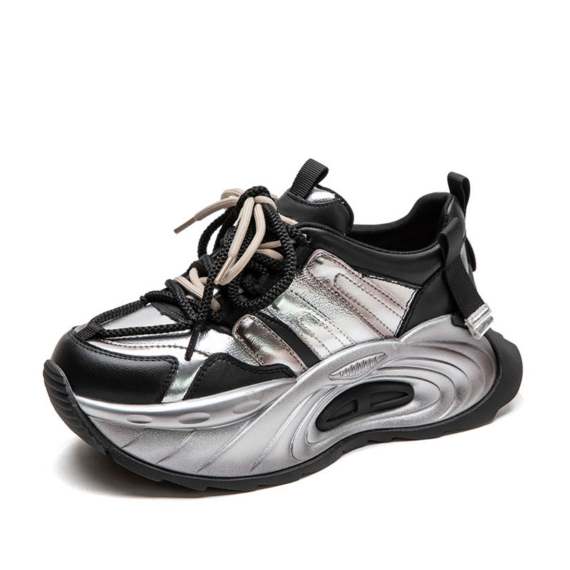 Women's Color Dad Muffin Heightened Single Layer Casual Shoes