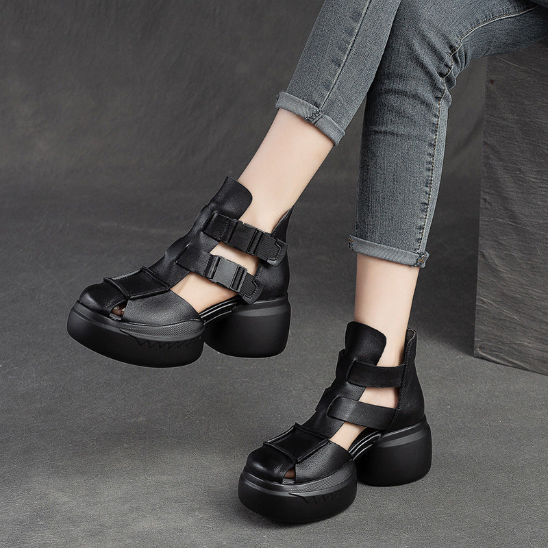 Women's & Men's Hole Comfortable Breathable Platform Round Toe Sandals