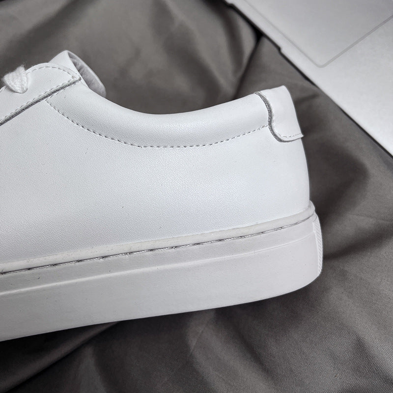 Men's Spring White Korean Flat Trendy Suit Men's Board Shoes